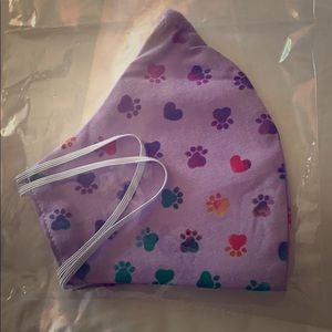 Dog Paws and Heart Mask🐾💜🤍